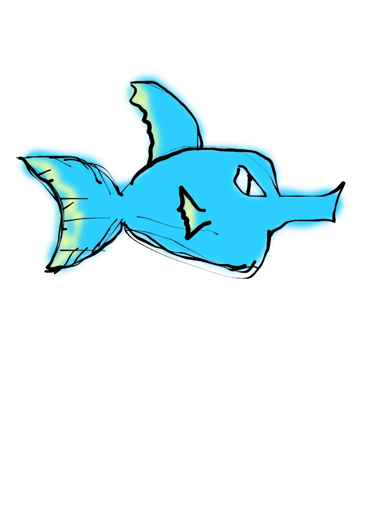 Blue and yellow fish